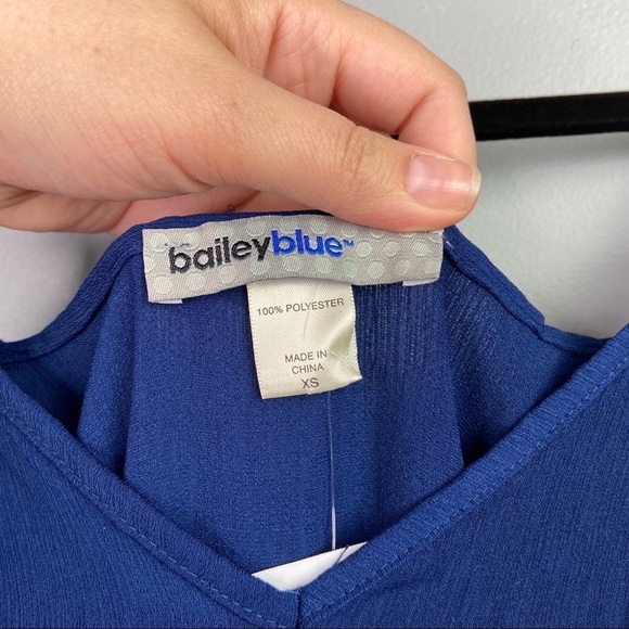 NW0T Bailey Blue womens navy cold shoulder XS - Picture 6 of 7